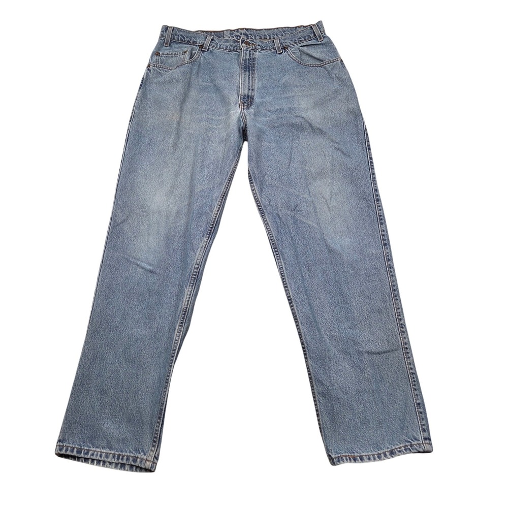 Vintage 90s Levis 545 Loose Fit Blue Jeans Mens 38x32 Medium Wash Bronze Tab Y2K